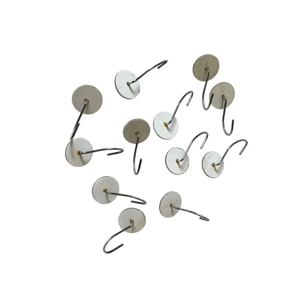 Vintage Joe Boxer‎ Smiley Face Shower Curtain Hooks Set of 12 Bathroom Retro